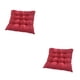 thumbnail image 1 of Cojín impermeable Injueey para exterior Tejido de poliéster cómodo Relleno de perlas Vino rojo 2Conjunto, 1 of 6