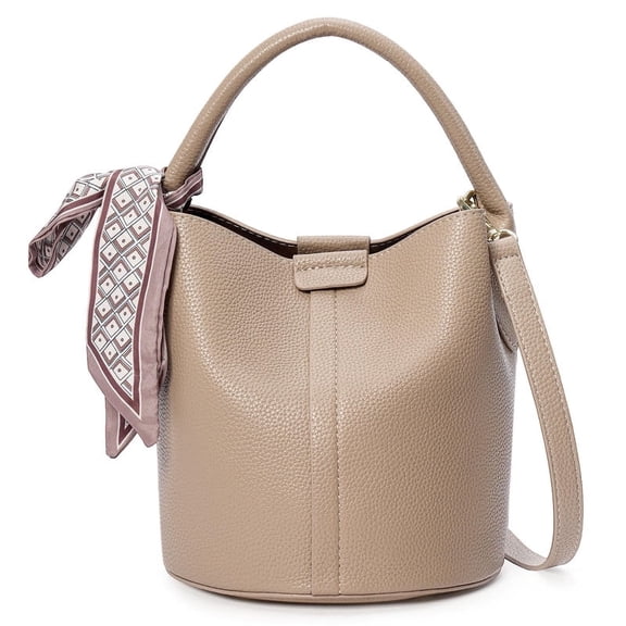 FALAN MULE Small Crossbody Bag for Women Vegan Leather Mini Bucket Handbags Shoulder Purse