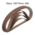 thumbnail image 1 of Set Of Sanding Belts with Multiple Grits Totaling To 30 Pieces Size 10X330mm 60#, 1 of 9