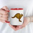 thumbnail image 5 of CafePress - Kangaroo Logo Mug - 11 oz Ceramic Mug - Novelty Coffee Tea Cup, 5 of 6