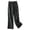 Black, variant on LIUJUNSHOP Women's Linen Cropped Wide Leg Pants Elastic Waist Casual Palazzo Trousers with Pockets