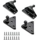 thumbnail image 1 of 10mm Ball Stud Mounting Brackets 2pcs L-type And 2pcs Flat-type With 16pcs Screws For Gas Spring Gas Struts Gas Shock Lift-o-mat, Black-Good, 1 of 5