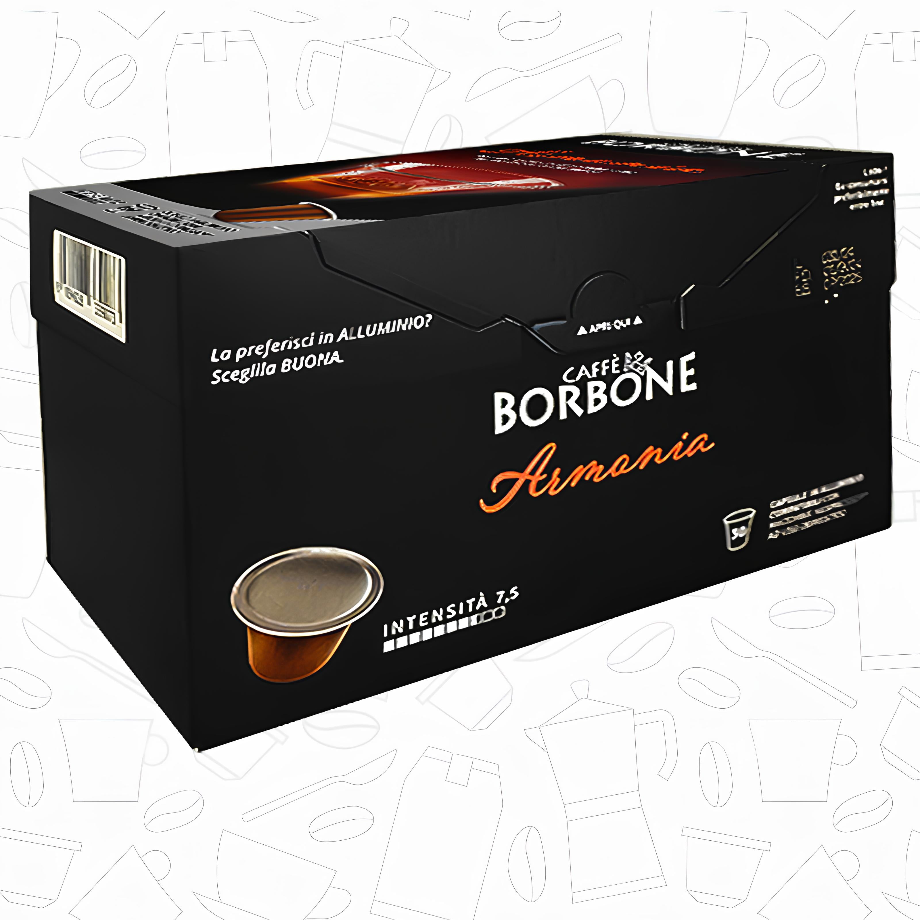 Caffe Borbone Armonia Medium Dark Roast Arabica & Robusta Aluminum Capsules- Compatible With Nespresso Classic Machines, 30 Count