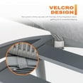 thumbnail image 6 of Nuu Garden Outdoor Aluminum Chair Set of 4 Woven Rope Conversation Chairs with Seat Cushions, Dark Gray Color, 6 of 10
