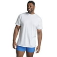 thumbnail image 4 of Fruit of the Loom Men's Crew Neck T-Shirt Undershirts, White Multipacks, Also Available in Big & Tall, 4 of 10