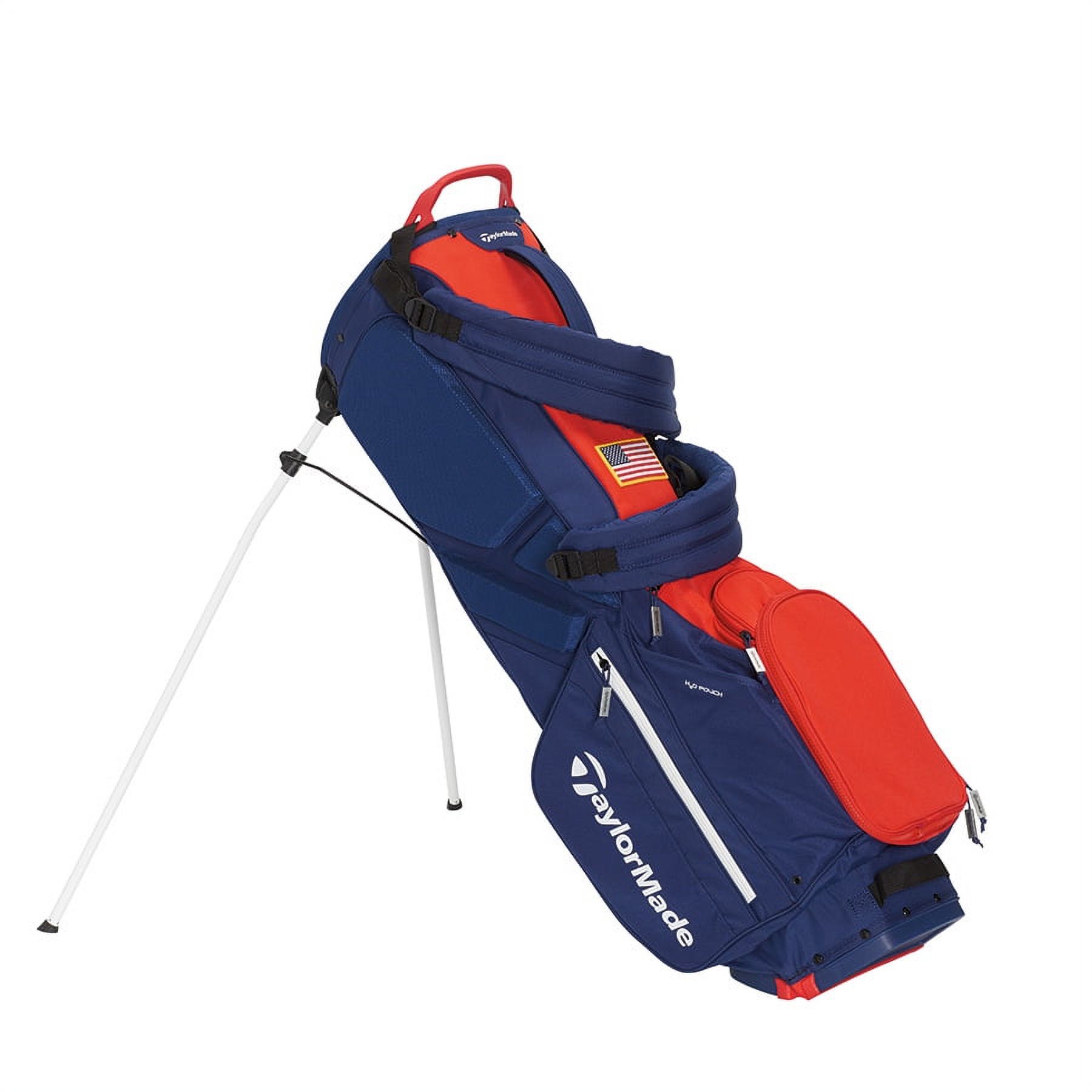 TaylorMade FlexTech スタンドバッグ ネイビー/レッド TaylorMade Flextech Carry Stand Bag - Dark Navy/Red