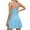 Light Blue, variant on Womens Rompers Sleeveless Button Down V Neck Waffle Tank Top Casual Summer Short Jumpsuits with Pockets Black M