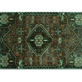 thumbnail image 1 of Ahgly Company Indoor Rectangle Persian Turquoise Blue Traditional Area Rugs, 5' x 8', 1 of 4