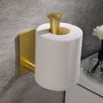 thumbnail image 5 of Toilet Paper Roll Holder, Stainless Steel Wall Mount Toilet Tissue Holder Rustproof Toilet Paper Dispenser for Bathroom, Kitchen, Washroom - gold, 5 of 5