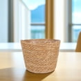thumbnail image 3 of FRCOLOR Woven Flower Pot Basket Woven Plant Basket Khaki Straw Storage Basket Indoor 1Set, 3 of 8