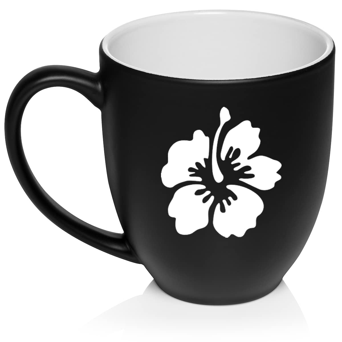 Hibiscus Flower Ceramic Coffee Mug Tea Cup Gift for Her, Wife, Sister