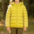 thumbnail image 2 of ITSAME Girls Quilted Puffer Jacket (0-15) Full Zip Hooded Long Sleeve Lightweight Winter Warm Coat with Pockets Size 3-6M, 2 of 8