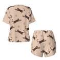 thumbnail image 5 of Lsque Leopard Print Women's Short-Sleeved Pajama Set - 2 Piece Soft and Lightweight Sleepwear Set-XX-Large, 5 of 9