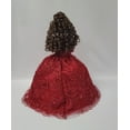 thumbnail image 4 of Quinceañera Umbrella Vinyl Doll in Burgundy Gown, Quince Años Centerpiece & Decoration, 4 of 13