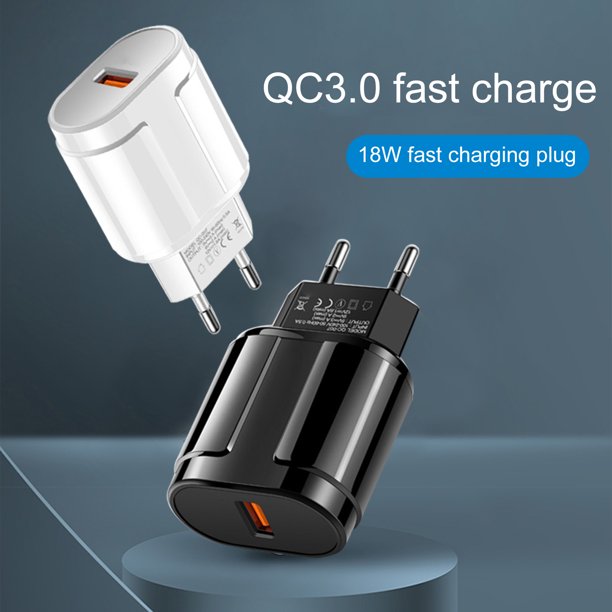 Gwong Electrónica Cargador USB QC3.0 CARGA RÁPIDA ABS ABS SERVICIO ADAPTADOR DE CARGADOR RÁPIDO PARA VIAJE