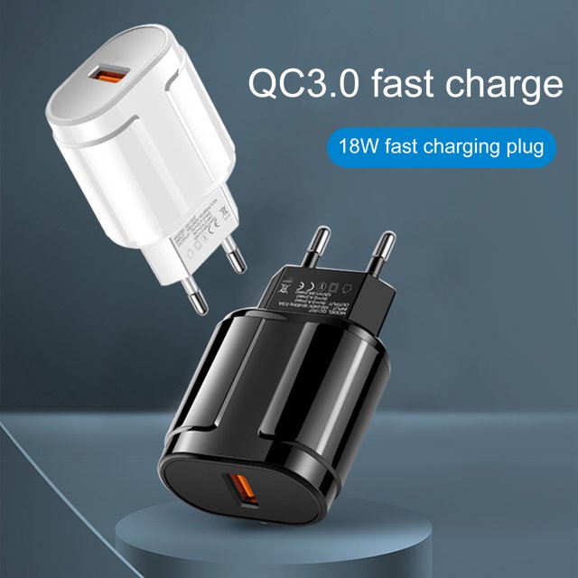 Gwong Electrónica Cargador USB QC3.0 CARGA RÁPIDA ABS ABS SERVICIO ADAPTADOR DE CARGADOR RÁPIDO PARA VIAJE