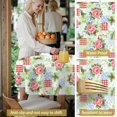 thumbnail image 5 of Pioneer Flower Floral Print Pattern Round Tablecloth 60 X 60 Inch, Wrinkle Resistant Wipeable Table Cloth for Kitchen Dining Picnic Patio Party, 5 of 6