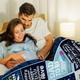 thumbnail image 3 of New Dad Gifts for Fathers Day Blanket, Best First Time Gifts for Fathers Day New Dads, Gender Reveal Gifts for New Parents, Soon to be Father Throw Blanket Gift for New Dad, 3 of 5