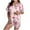Light Pink, variant on Women Pajamas Set 2 Piece Funny Pajams for Women Fun Pajama Party Set Short Sleeve Comfortable Sleepwear (Light Pink, M)