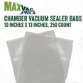 thumbnail image 4 of LEM Products MaxVac Pro Chamber Vacuum Sealer Bags, 10 x 13 inch, 250 Count, 4 of 10