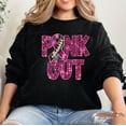 thumbnail image 4 of Football Pink Out Faux Sequin Sweatshirt, Breast Cancer Sweatshirt, Breast Cancer Awareness Tee, Pink Ribbon, Game Day Shirt,, 4 of 4
