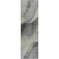 thumbnail image 2 of Addison Rugs Mayfield Premium Machine Washable Transitional Swirls Aloe Runner Rug, 2'3" X 7'6" Machine Washable Transitional Swirls Aloe Oversized Sherpa Throw Blanket, 2 of 6