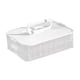 thumbnail image 3 of Recipiente para albóndigas, caja para conservar alimentos, multiusos para fiestas, barbacoas y fideos. Blanco 2 capas, 3 of 9