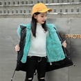 thumbnail image 3 of Abajo Parkas Forro desmontable Cuello de piel real Chaqueta gruesa y cálida - /Black17T, 3 of 4
