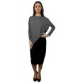 thumbnail image 7 of Women's Midi Length Color Blocked Comfy Dress, 7 of 7
