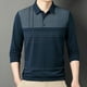 thumbnail image 4 of Blusa y camisa de manga larga con cuello vuelto para hombre, pijama deportivo para el hogar, camiseta de color liso, blusa deportiva de poliéster para hombre, 4 of 9