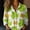 Green#2, variant on St Patricks Day Shirt Women Long Sleeve Button Down Loose Green Casual Summer Tops