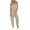 AA-Khaki, variant on QATAINLAV Womens Sleeveless Jumpsuits Spaghetti Straps Wide Leg Long Rompers Summer Hallow Out V Neck Onesie Pants Overalls with Pockets Light Blue M