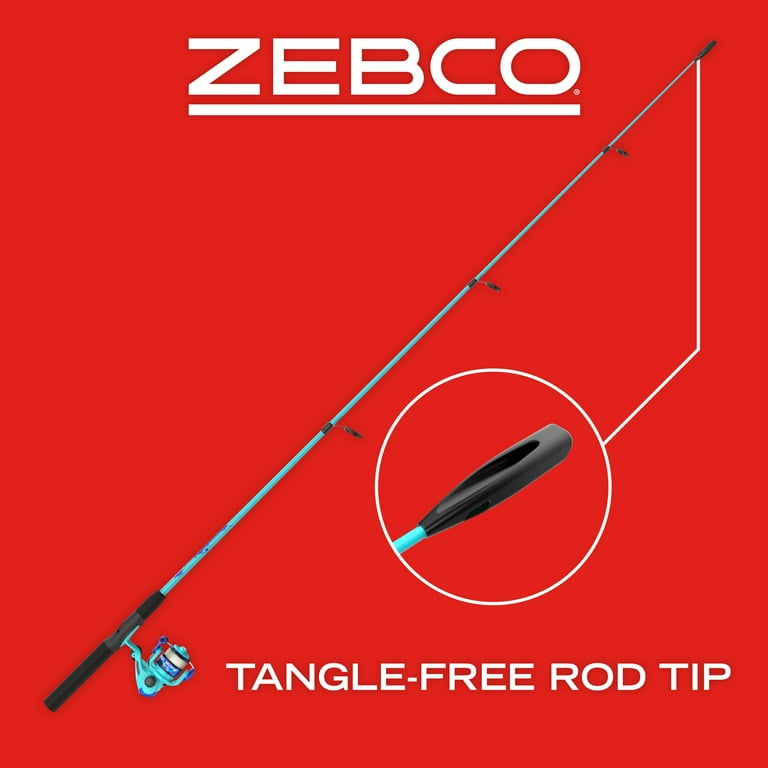 Zebco Splash Jr. Spinning Reel and 4' Fishing Pole Combo, Youth