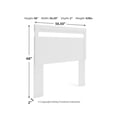 thumbnail image 4 of Signature Design by Ashley Casual Flannia Full Panel Headboard  White, 4 of 4