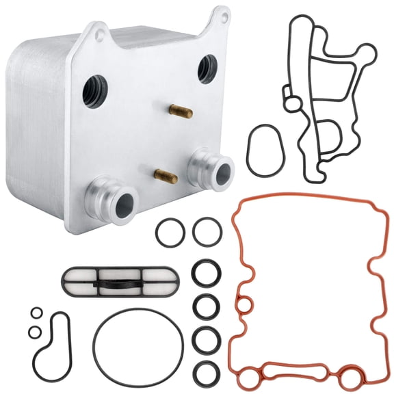 BOXI Engine Oil Cooler Kit Fit for 2003-2007 for Ford F-250/F-350/F-450/F-550 Super Duty 2003-05 Excursion 04-05 E-350 Club Wagon 2004-2010 E-350 E-450 Super Duty Powerstroke Diesel 6.0L 3C3Z-6A642-CA