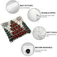 thumbnail image 6 of Heduofu 2 PCS Christmas Trees Pillow Covers, Red Black Buffalo Plaid Decorative Xmas Tree Snowflake Throw Holiday Decorative Winter Forest Cushion Pillow Cases for Home Sofa Couch, 6 of 7