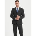 thumbnail image 3 of Men Suit 4pcs Tuxedo Blazer Vest Pants Bow Tie Lapel Collar Two Button Flap Pocket for Party Dinner Events Cocktail Business Banquet Occasions Classic Elegant Suit Coat for Stylish Men, 3 of 9