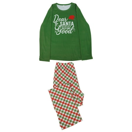 

NECHOLOGY Valentines Family Matching Pajamas Parent Child Ladies Mother s Wear Christmas Pajamas for Family And Dog Suit Green XX-Large