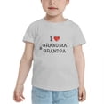thumbnail image 2 of I Love My Grandma & Grandpa Cute Toddler Tshirts for Boys Girls (Gray, 5/6T), 2 of 5