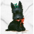 thumbnail image 2 of Christmas Black Scottish Terrier Bow Women's Graphic T Shirt Tees Brisco Brands M, 2 of 5