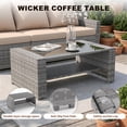 thumbnail image 2 of UDPATIO 5-piece Wicker Patio Furniture Set，Multiple combination sofa sets,Gray PE Rattan Patio Sofa Set for Balcony, Porch, Backyard, Beige, 2 of 8