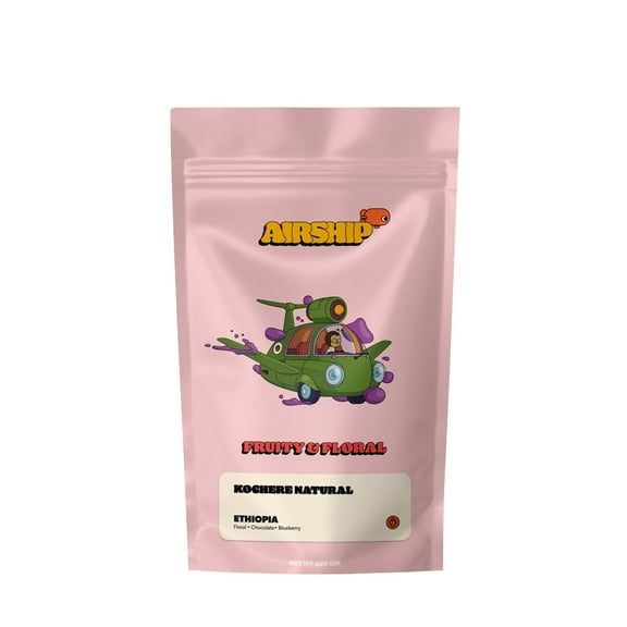 Ethiopia - Kochere - Roasted by Airship Coffee - Whole Bean Coffee - 12 Ounce Bag