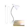 thumbnail image 1 of Lampe de Bureau Soin des Yeux, Lampe de Lecture Portable à Clipser Col de Cygne Rotation 360° Lampe de Bureau pour Chambre et Bureau Éclairage Maison (Blanc), 1 of 4
