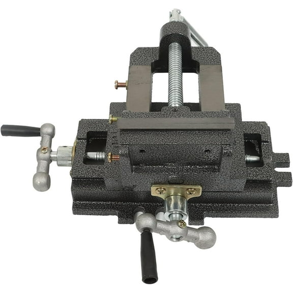 waltyotur 4-Inch Drill Press X-Y Compound Vise Black Heavy Duty Benchtop Compound Cross Slide Vise Fit for Clamping Workpiece Processing