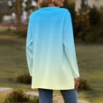 thumbnail image 4 of Delayuji Women’s Cardigan Lightweight Soft Knit Gradient Color Long Sleeve Open Front Coat Cardigan For Women Spring Outfit, 4 of 6