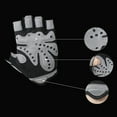 thumbnail image 4 of Opolski Unisex Breathable Anti-slip Weight Lifting Yoga Gym Sports Half Finger Gloves, 4 of 8