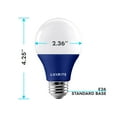 thumbnail image 4 of Luxrite A19 LED Blue Light Bulbs 60W Equivalent Non-Dimmable UL Listed E26 Base 2-Pack, 4 of 6