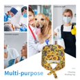 thumbnail image 7 of Gaeub Sunflowers Vintage Print Cleaning Working Cap,Unisex Scrub Cap Nurse Hat,No-Slip Scrub Cap for Men & Women, 7 of 7