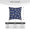 thumbnail image 4 of KLL Anchors and Nautical Decorative Throw Pillow Covers Velvet Soft for Couch Sofa Bedroom Living Room Outdoor - 16"x16", 4 of 8