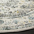 thumbnail image 4 of SAFAVIEH Evoke Teale Traditional Bordered Runner Rug, Grey/Ivory, 2'2" x 19', 4 of 5